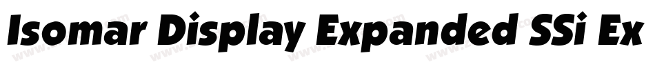 Isomar Display Expanded SSi Expanded Italic字体转换